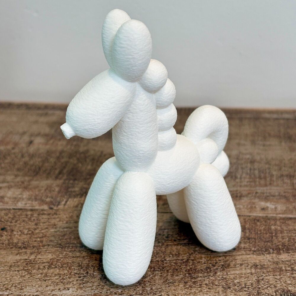 Balloon Dog Figurine, Modern Decorative Sculpture, Balloon Animal Desk Decor